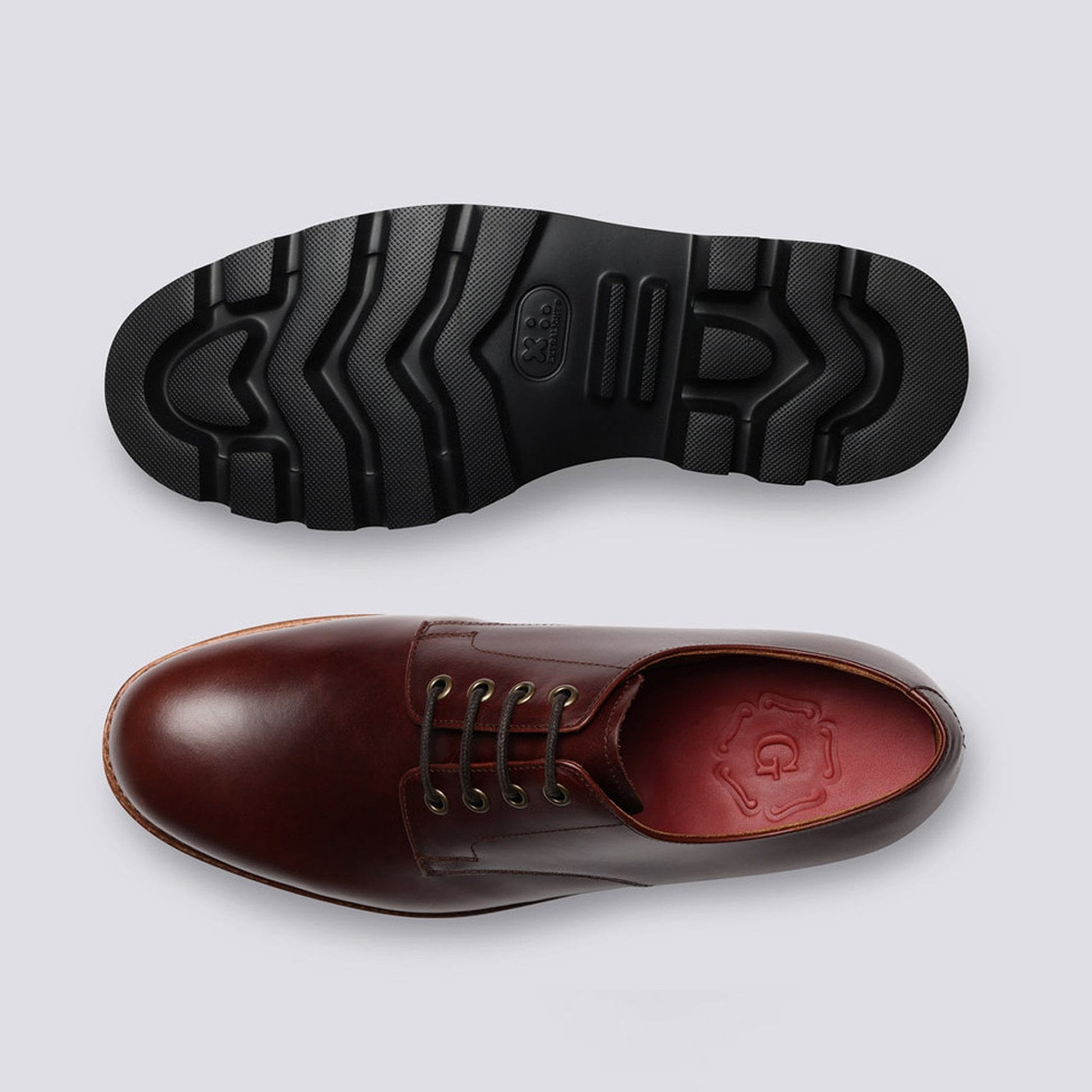 Grenson Landon - Leather Derby Shoes - Chestnut
