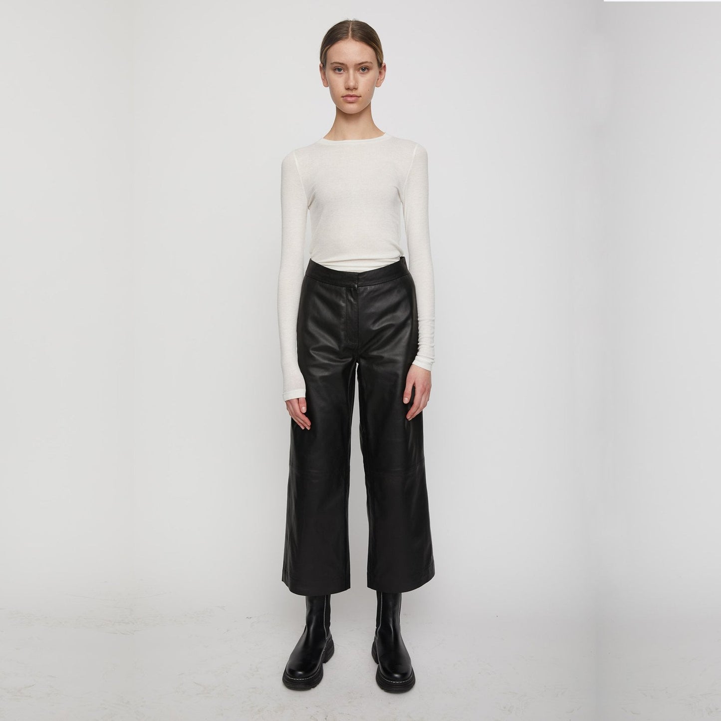 - Roxy - Leather Trousers - Black