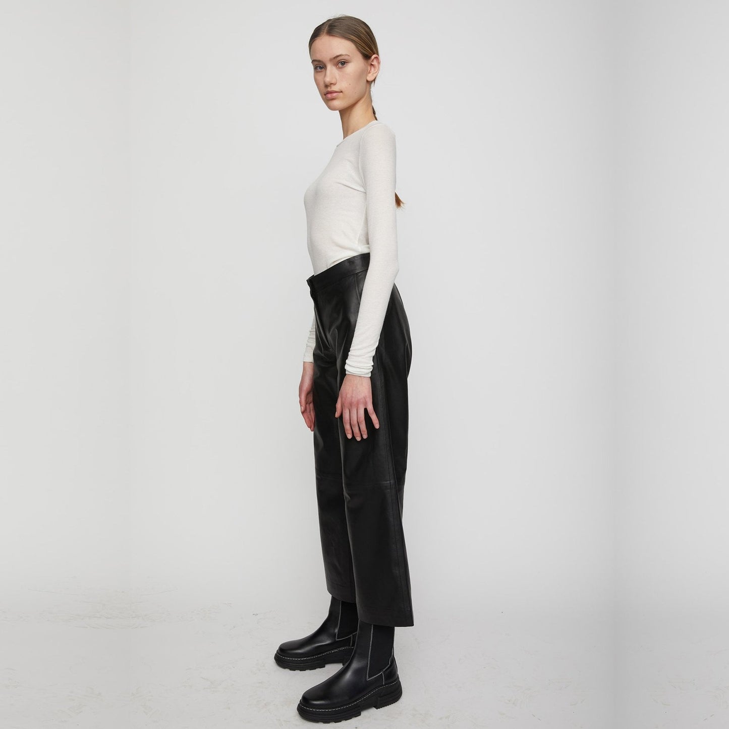 - Roxy - Leather Trousers - Black