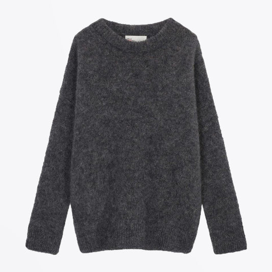 Mohair Blend Pullover - Grey