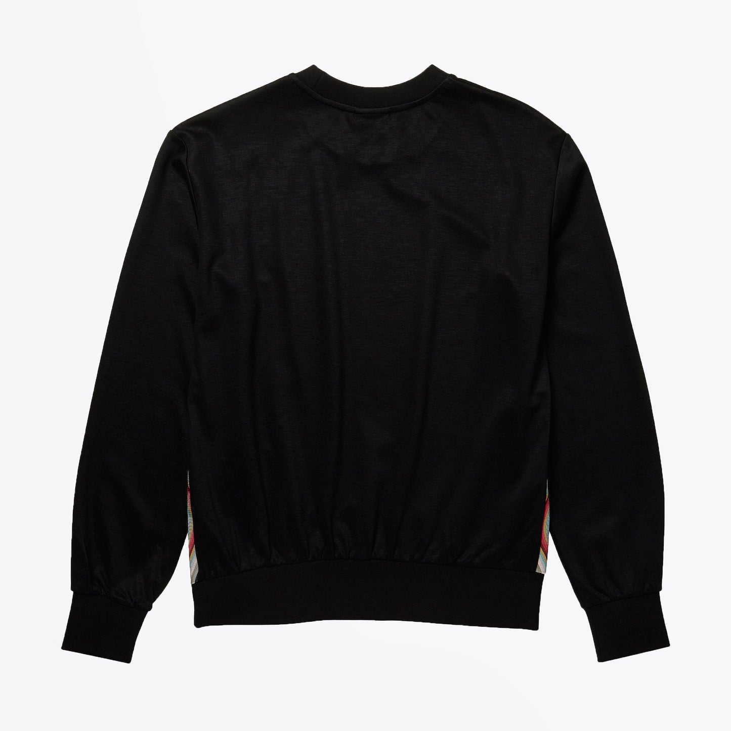 - Cotton-Blend Sweatshirt With 'Swirl' Trim - Black