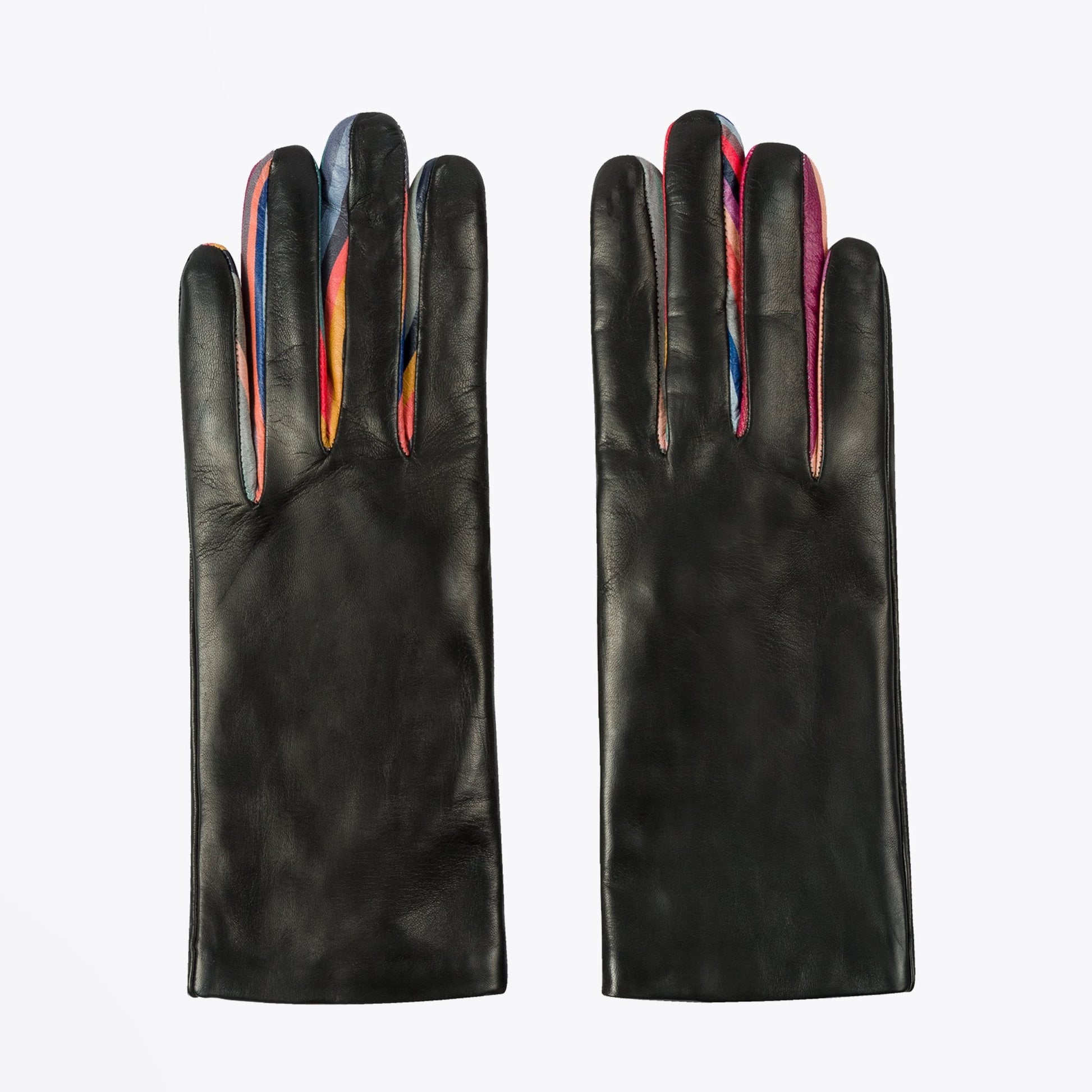 Paul Leather 'Concertina' Gloves - Black
