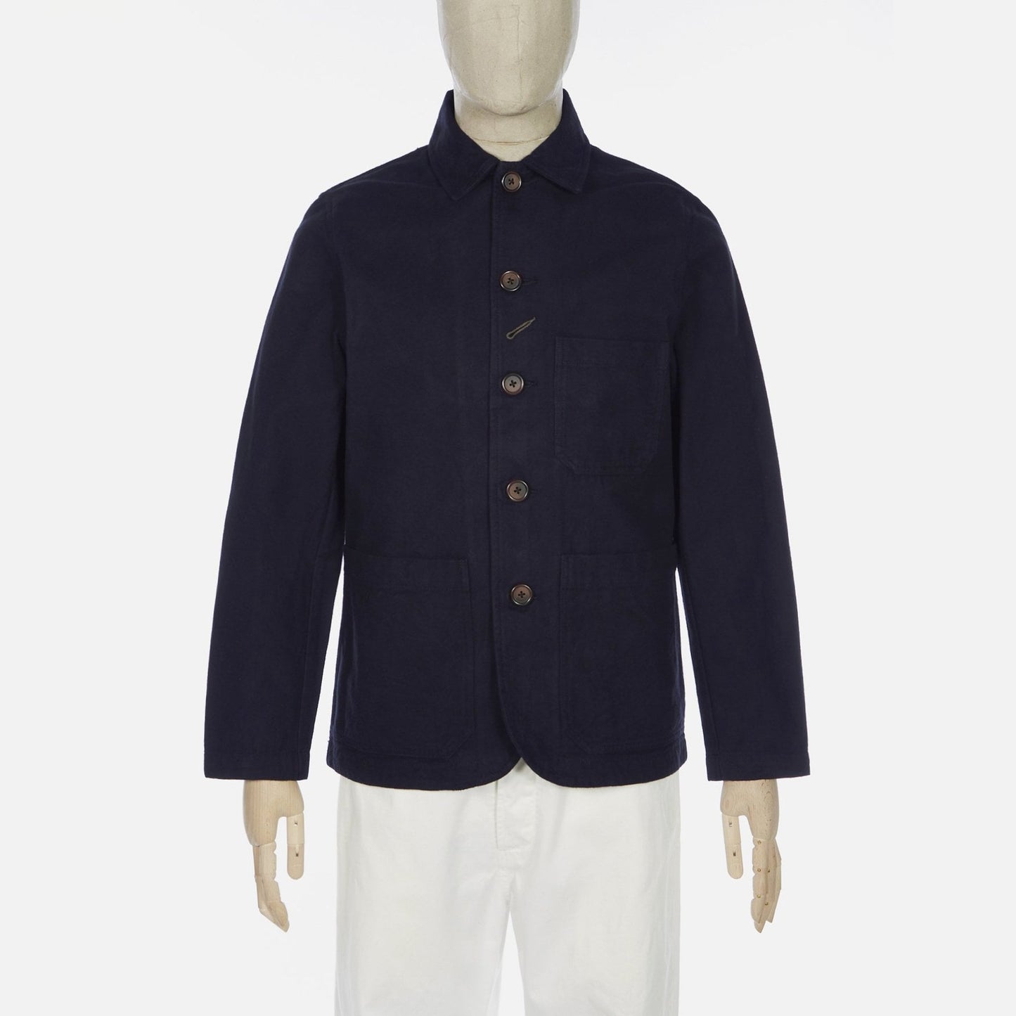 Nebraska Cotton Bakers Chore Jacket - Navy