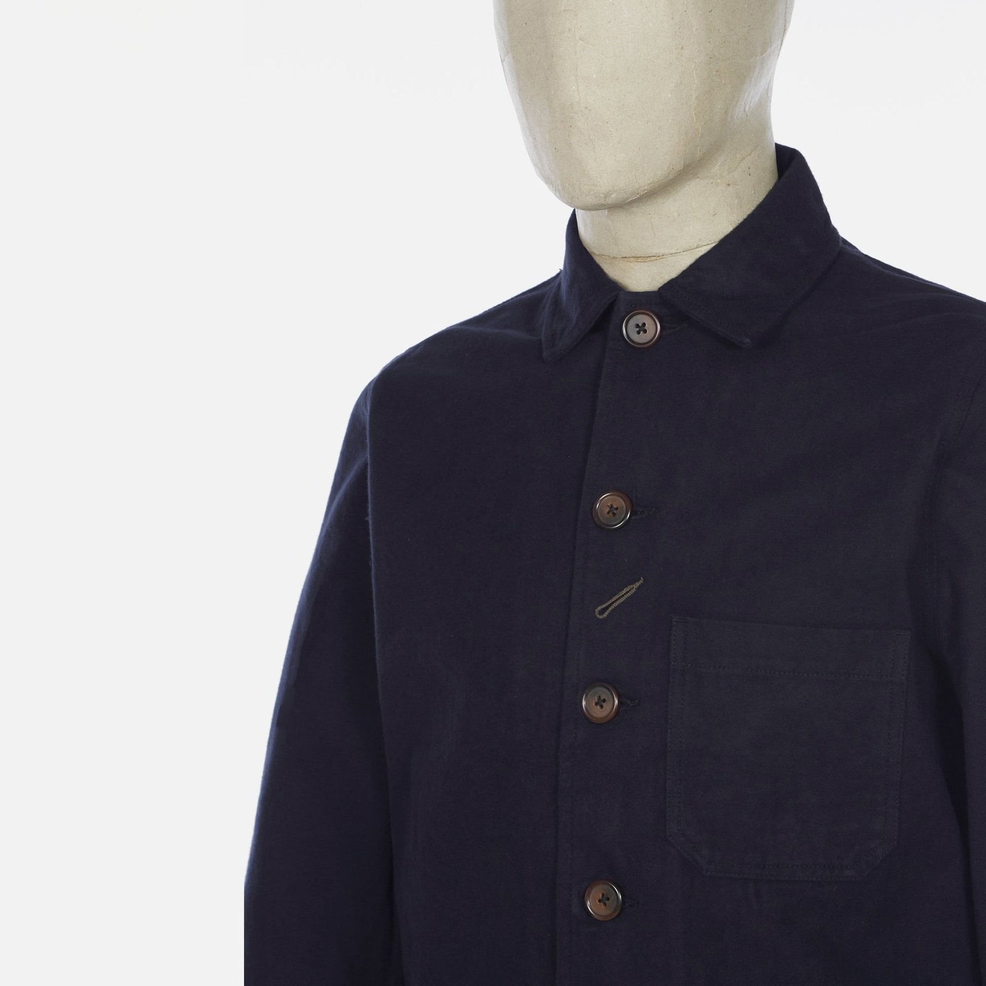 Universal Nebraska Cotton Bakers Chore Jacket - Navy