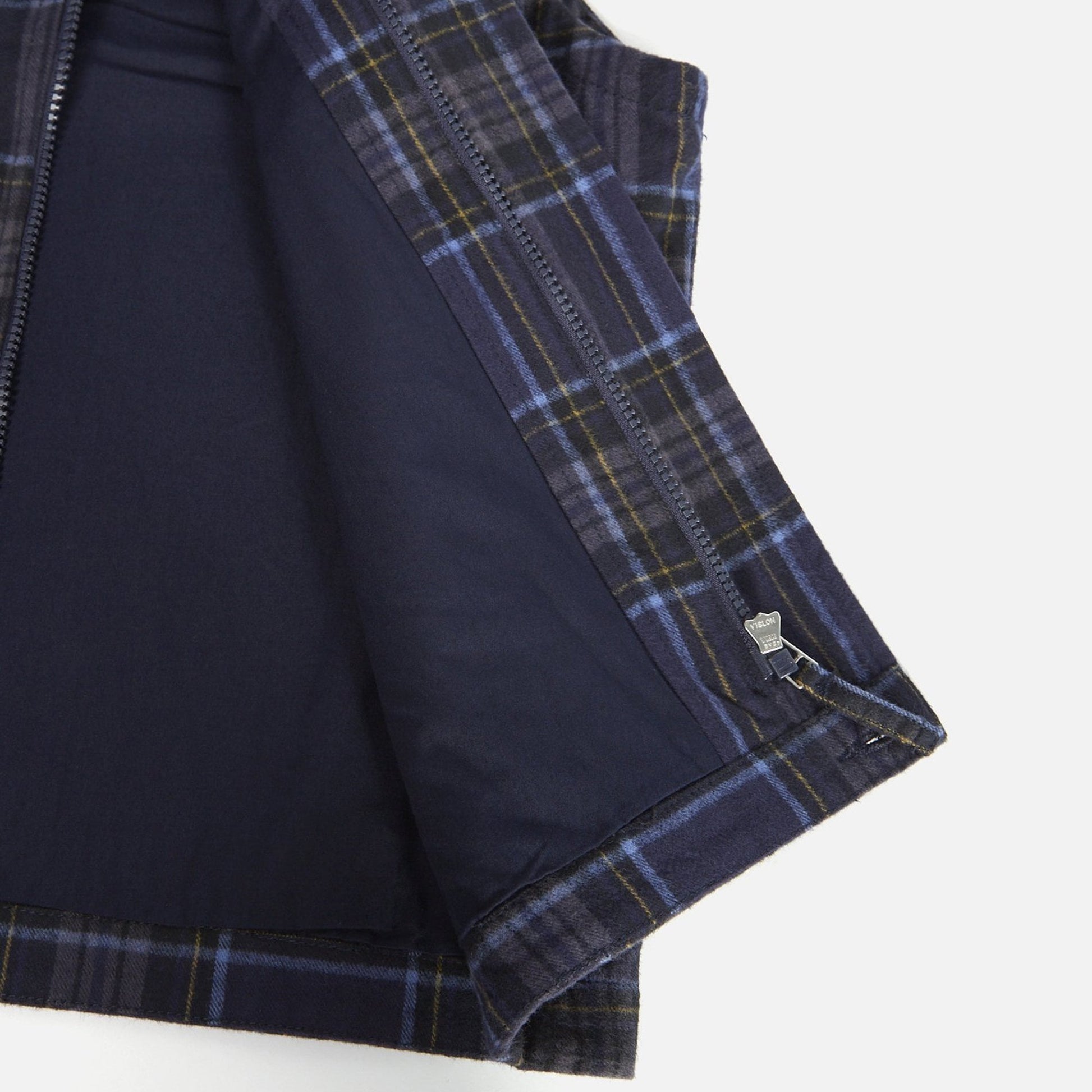 Universal Nebraska Cotton Check Gilet - Navy