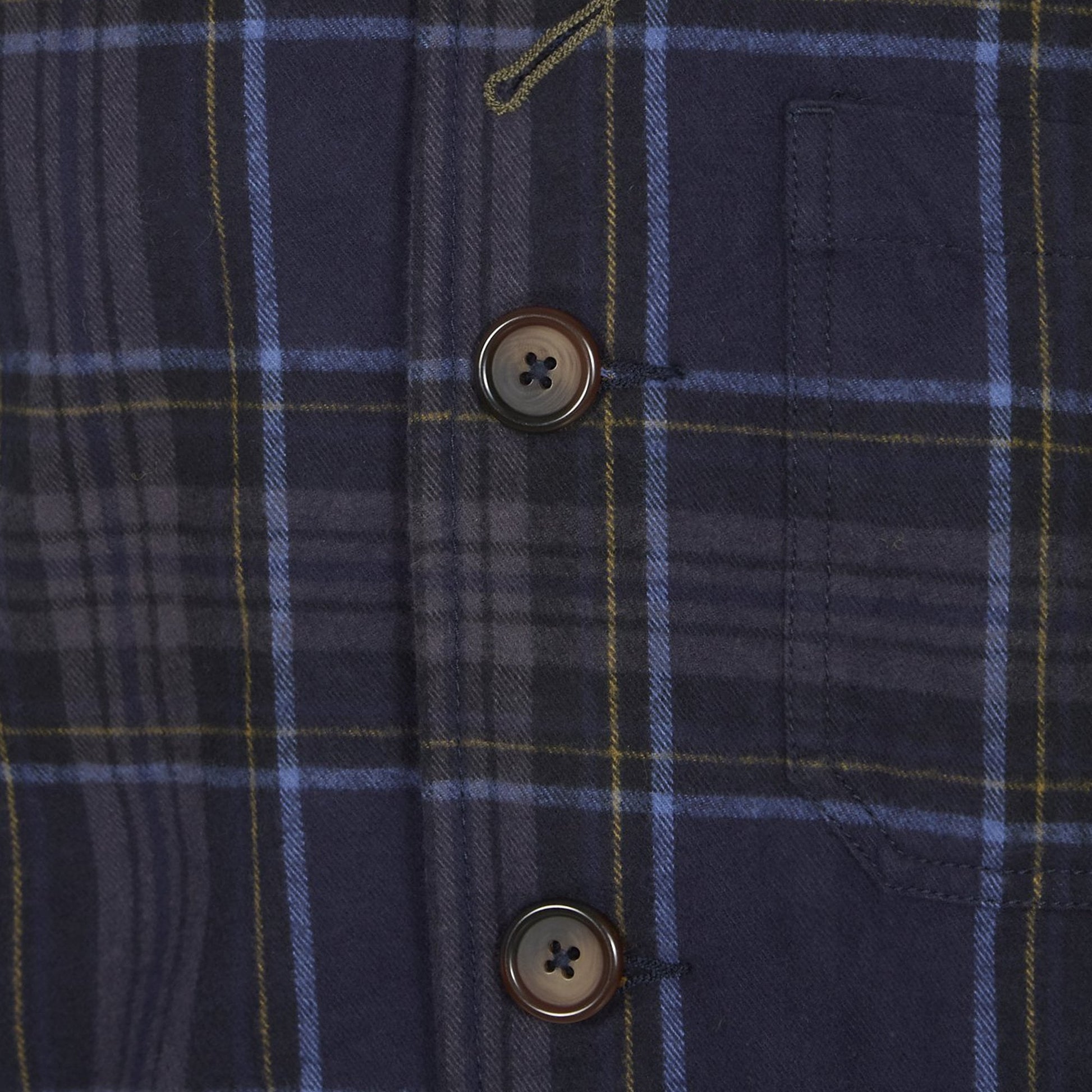 Universal Nebraska Check Bakers Chore Jacket - Navy