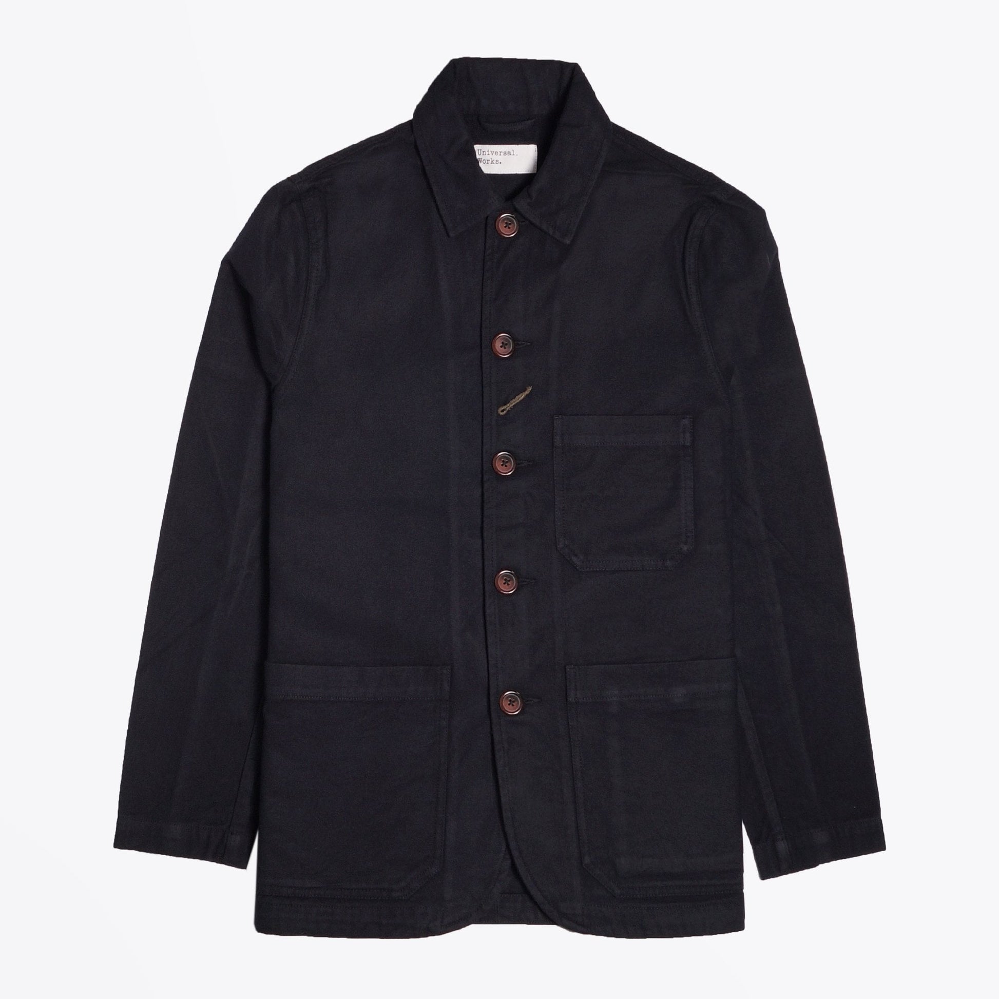 Universal Nebraska Cotton Bakers Chore Jacket - Black