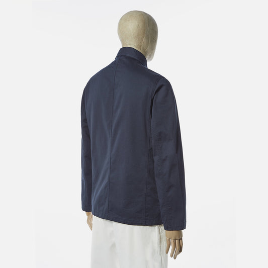 - Cotton Twill Bakers Jacket - Navy