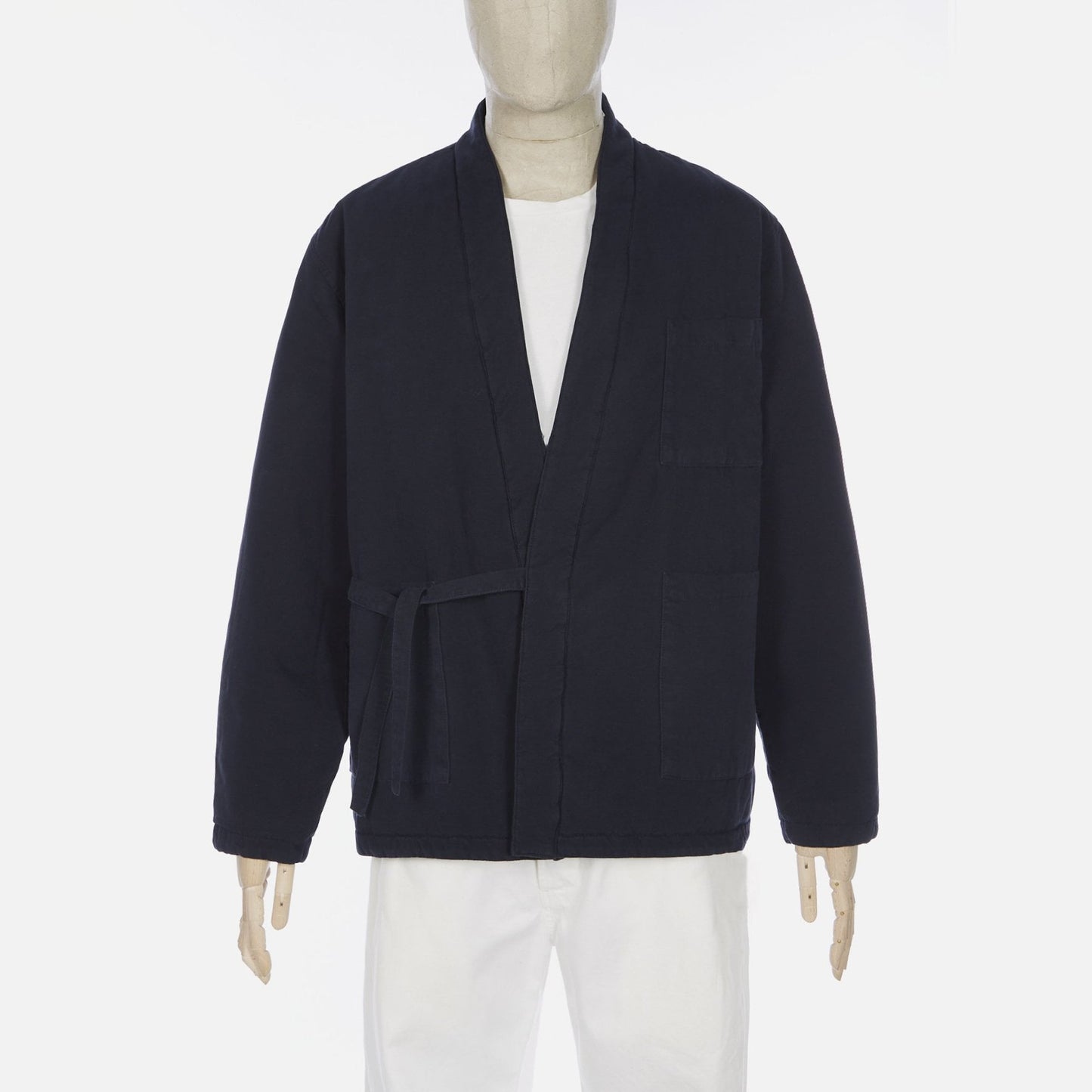 - Quilted Canvas Kyoto Work Jacket - Deep Blue