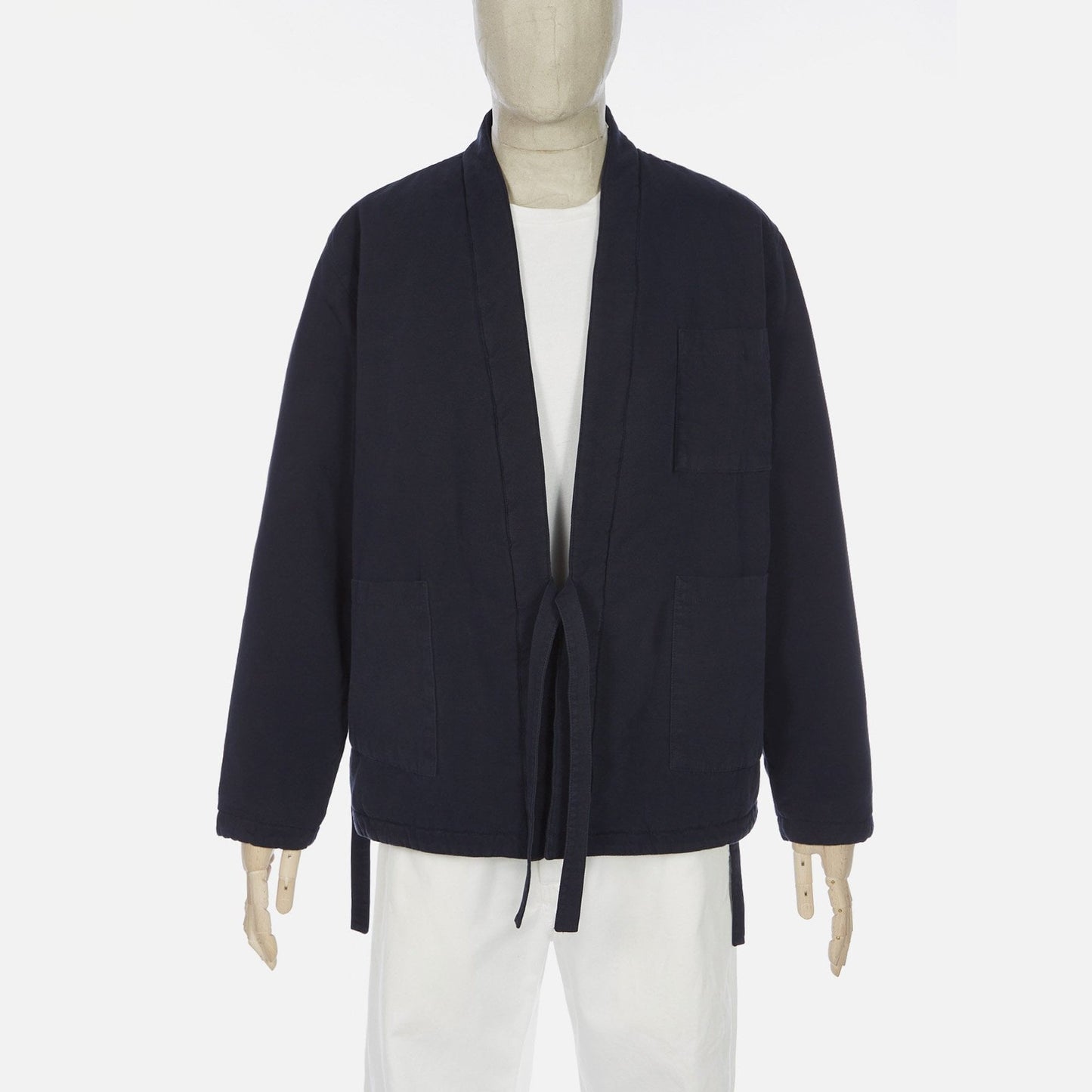 - Quilted Canvas Kyoto Work Jacket - Deep Blue