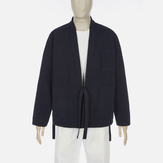 - Quilted Canvas Kyoto Work Jacket - Deep Blue