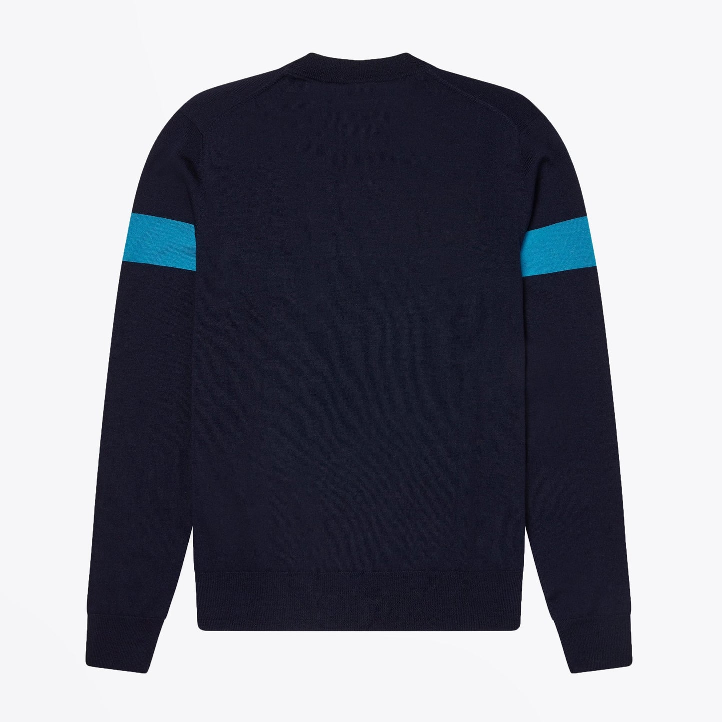 - Crew Neck Knitted Pullover - Navy