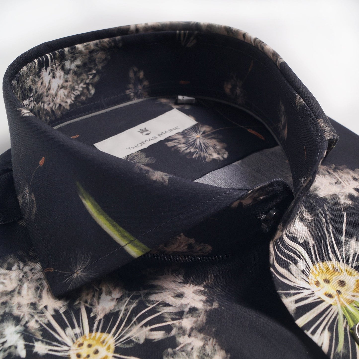 - Dandelion Print Shirt - Navy