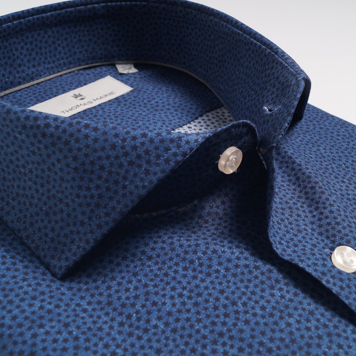 - Star Print Shirt - Navy/Blue