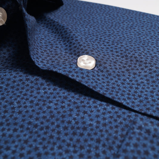 - Star Print Shirt - Navy/Blue