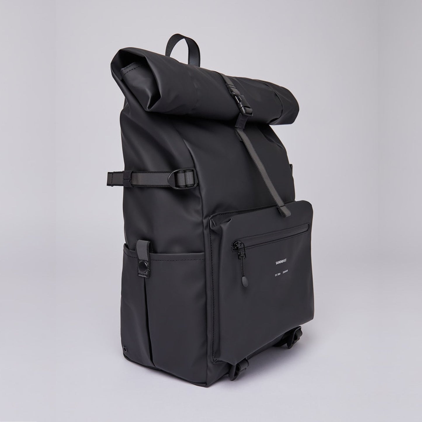 - Ruben - Rolltop Backpack - Black