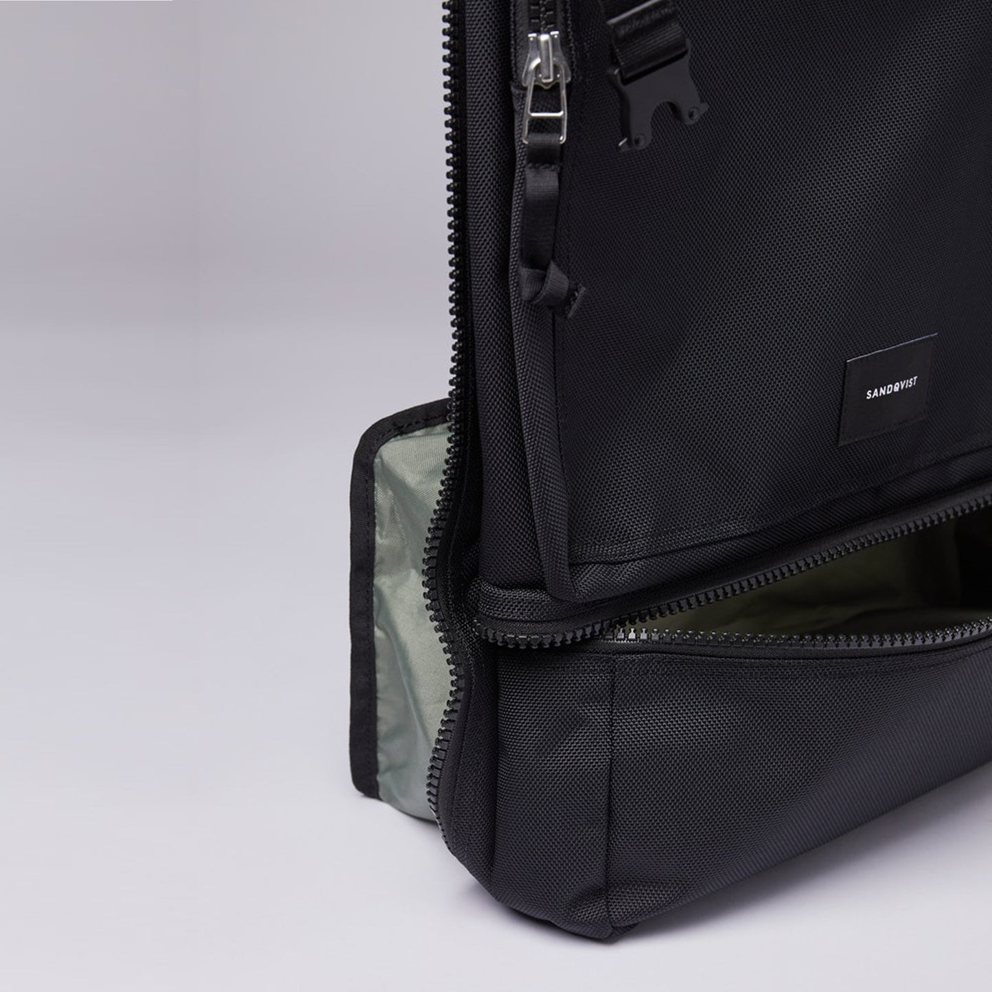 Jonas - Zipper Backpack - Black