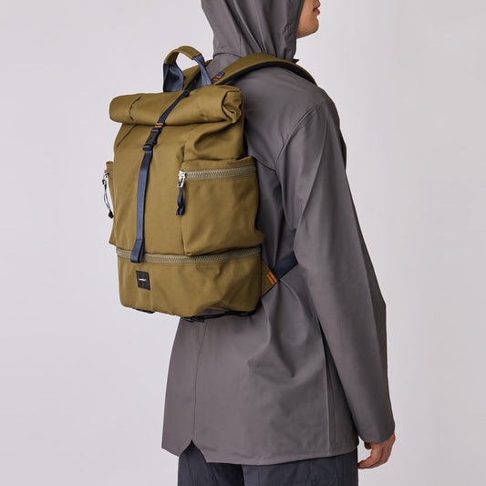 - Verner - Rolltop Backpack - Green