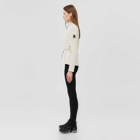 Joyce - Mixed Media Jacket - Cream