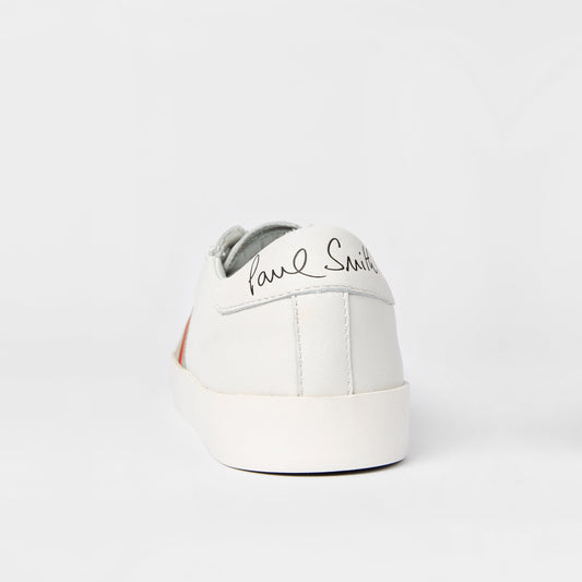 Leather 'Pidgen' Trainers With 'Swirl' Trim - White