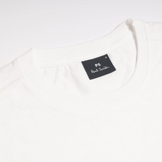 - Cotton 'Happy' Pocket T-Shirt - Off-White