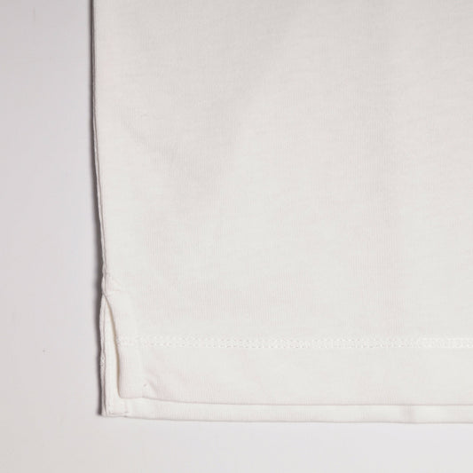 - Cotton 'Happy' Pocket T-Shirt - Off-White