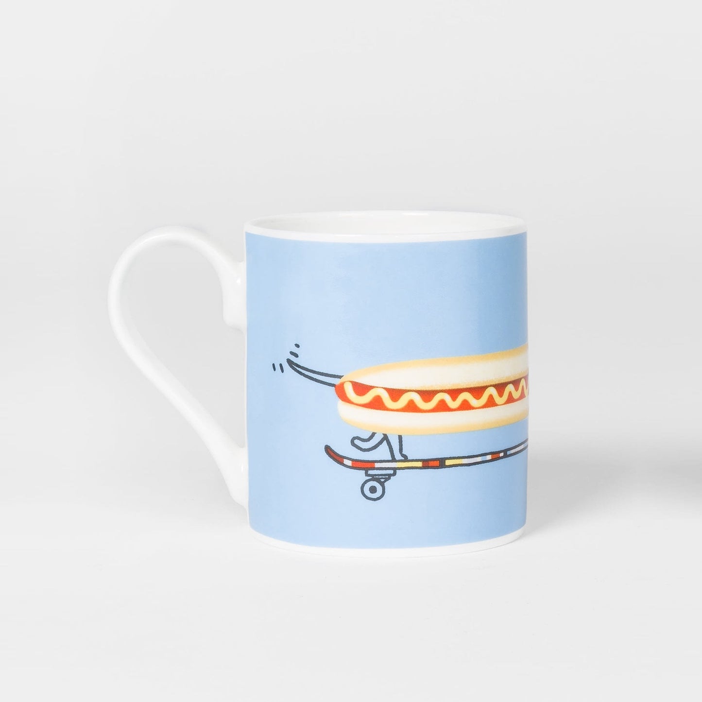 - 'Skating Sausage Dog' Print Bone China Mug