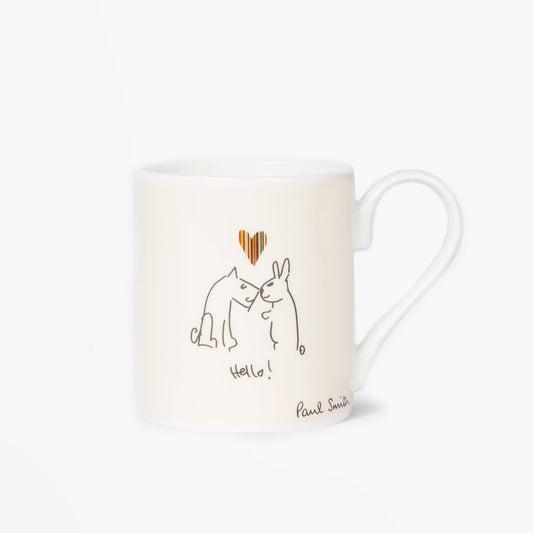 - 'Dog And Rabbit' Bone China Mug