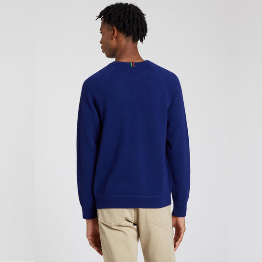 Merino Raglan Sleeve Sweater - Blue