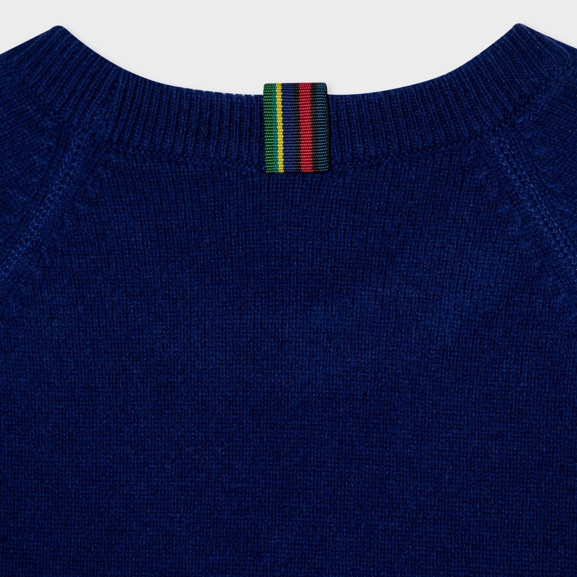 Paul Merino Raglan Sleeve Sweater - Blue