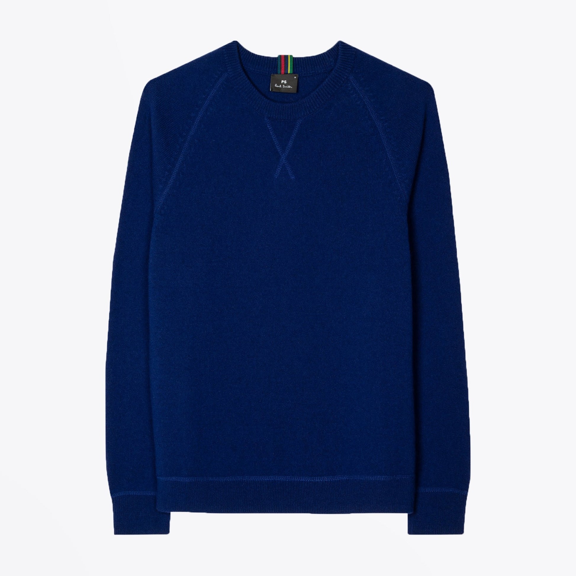 Paul Merino Raglan Sleeve Sweater - Blue