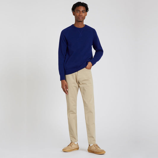 Merino Raglan Sleeve Sweater - Blue
