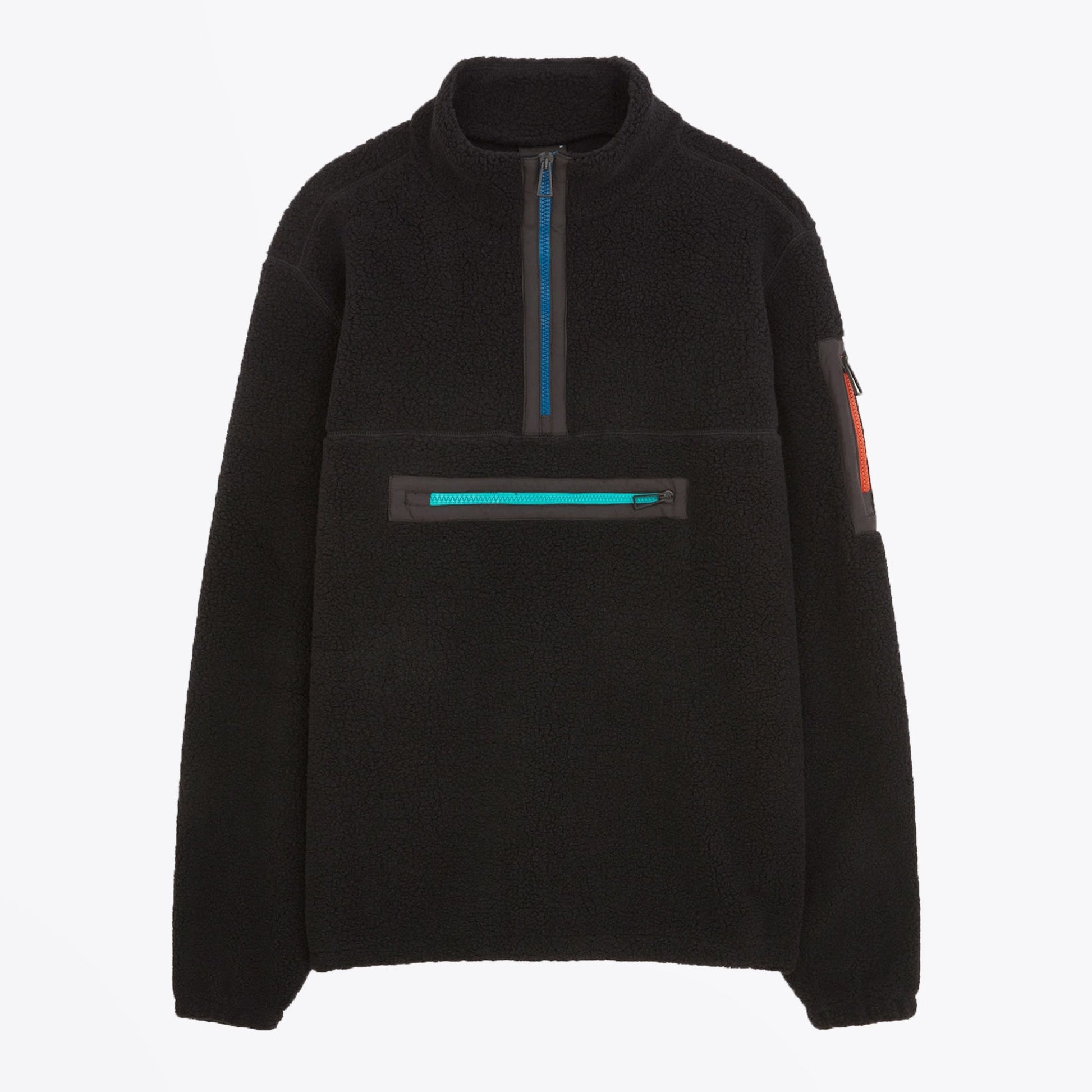Paul Half-Zip Fleece Sweatshirt - Black