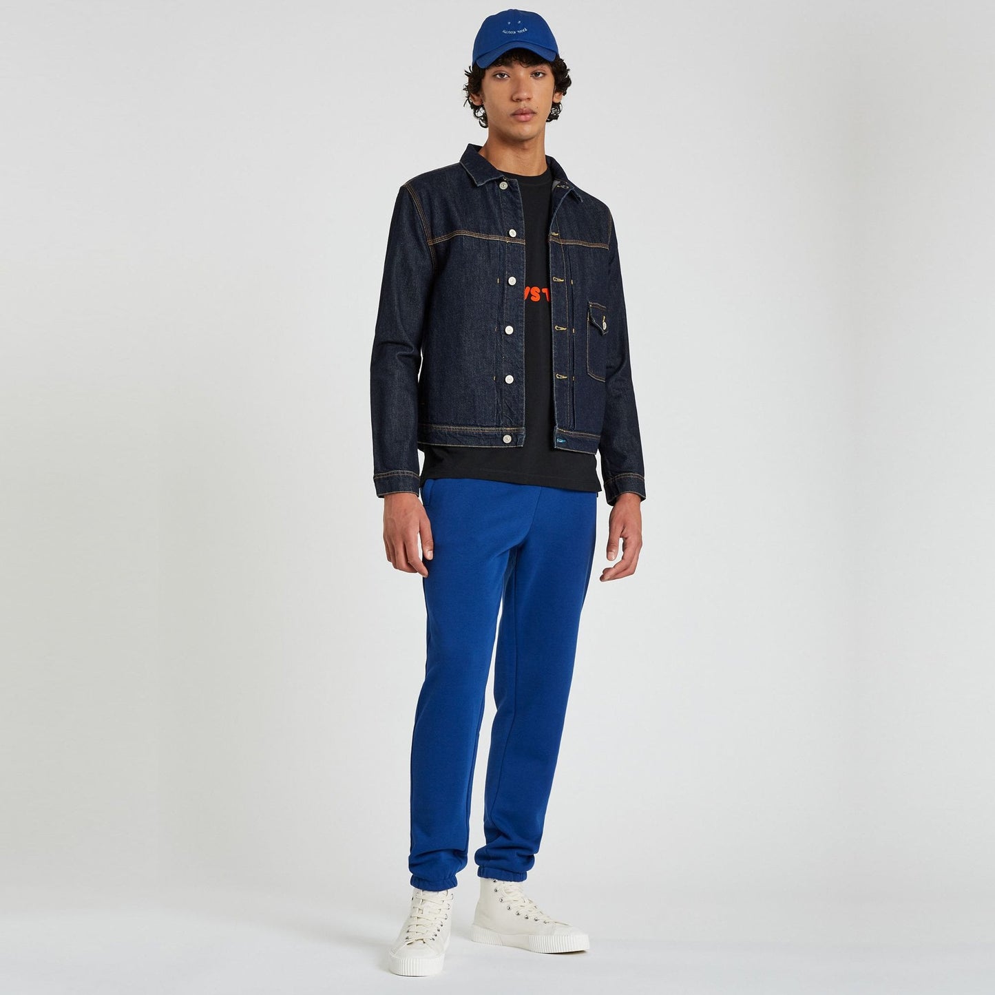 - Cotton Denim Trucker Jacket - Indigo