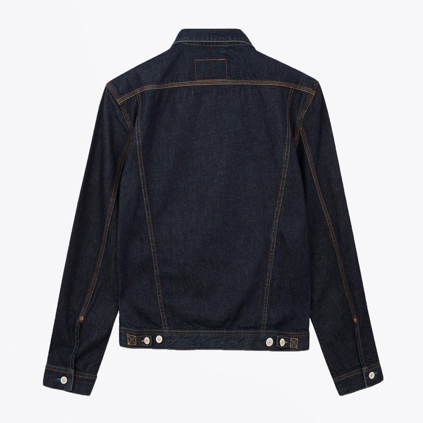 - Cotton Denim Trucker Jacket - Indigo