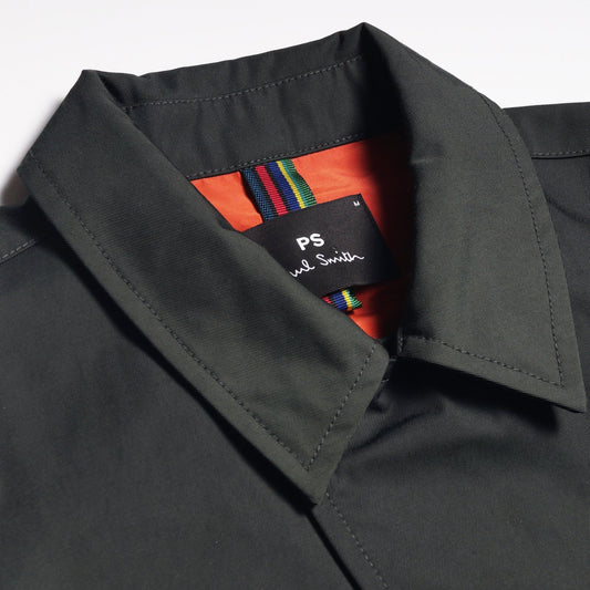 - Cropped Field Jacket - Bottle Green