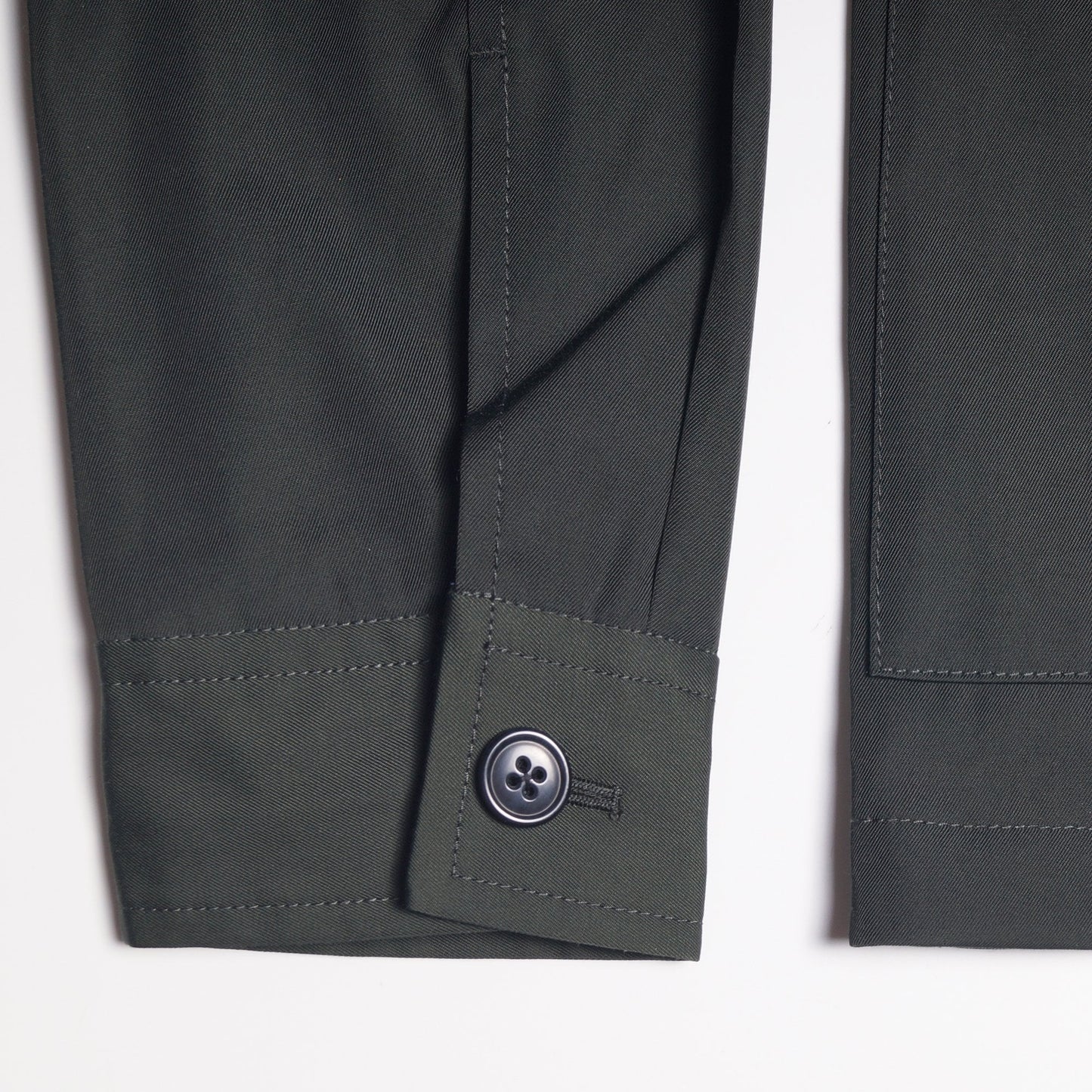 - Cropped Field Jacket - Bottle Green