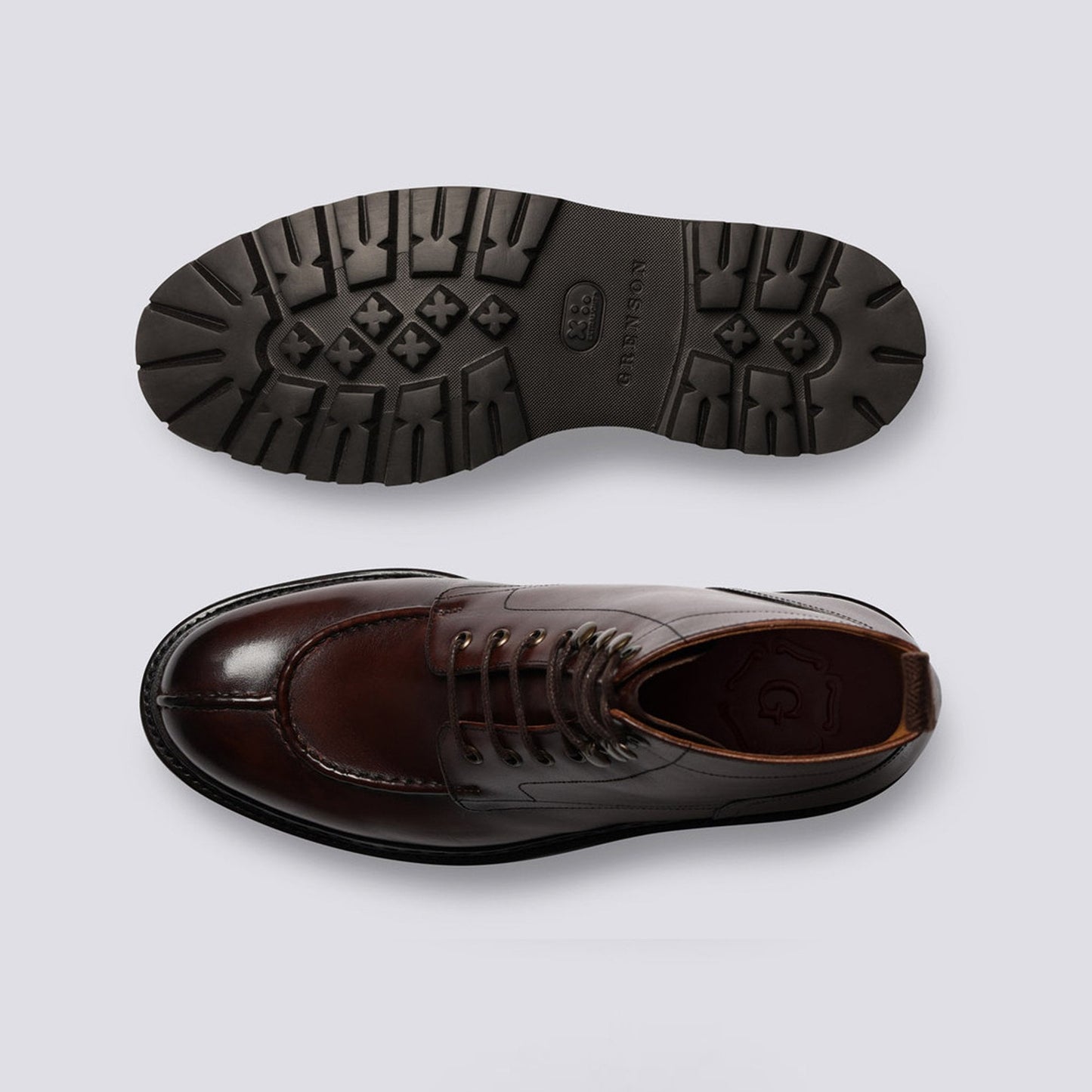 Jonah - Leather Lace-Up Boots - Dark Brown