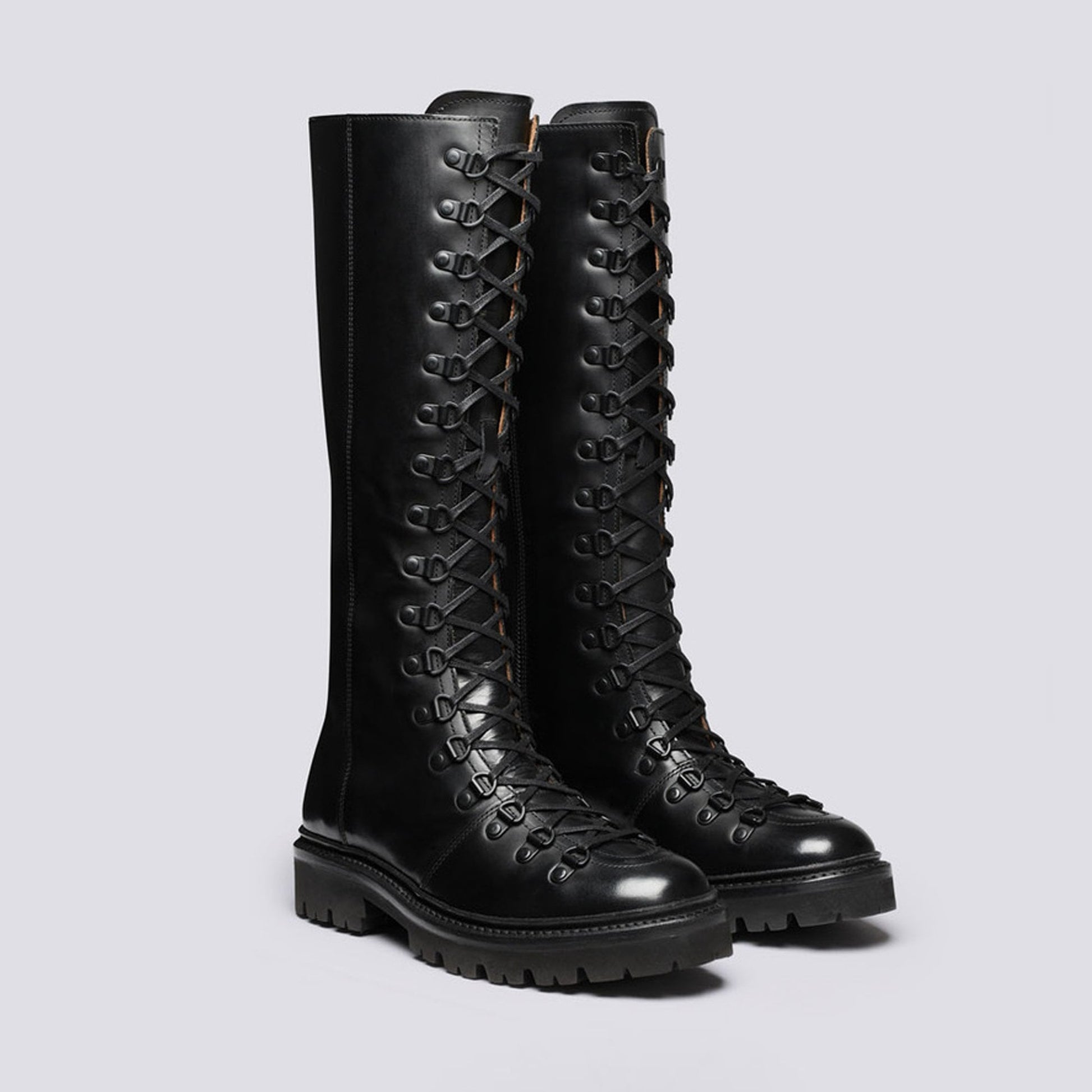 Grenson Nanette - Knee High Colorado Boot - Black