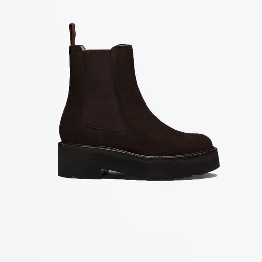 - Nova - Suede Chelsea Boot - Brown
