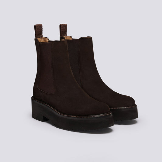 - Nova - Suede Chelsea Boot - Brown