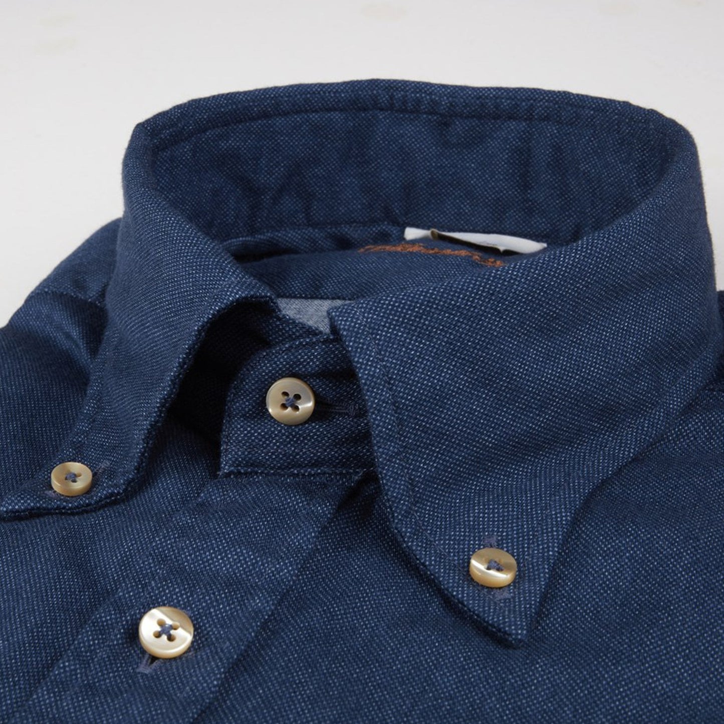 - Slimline Cotton Shirt - Navy