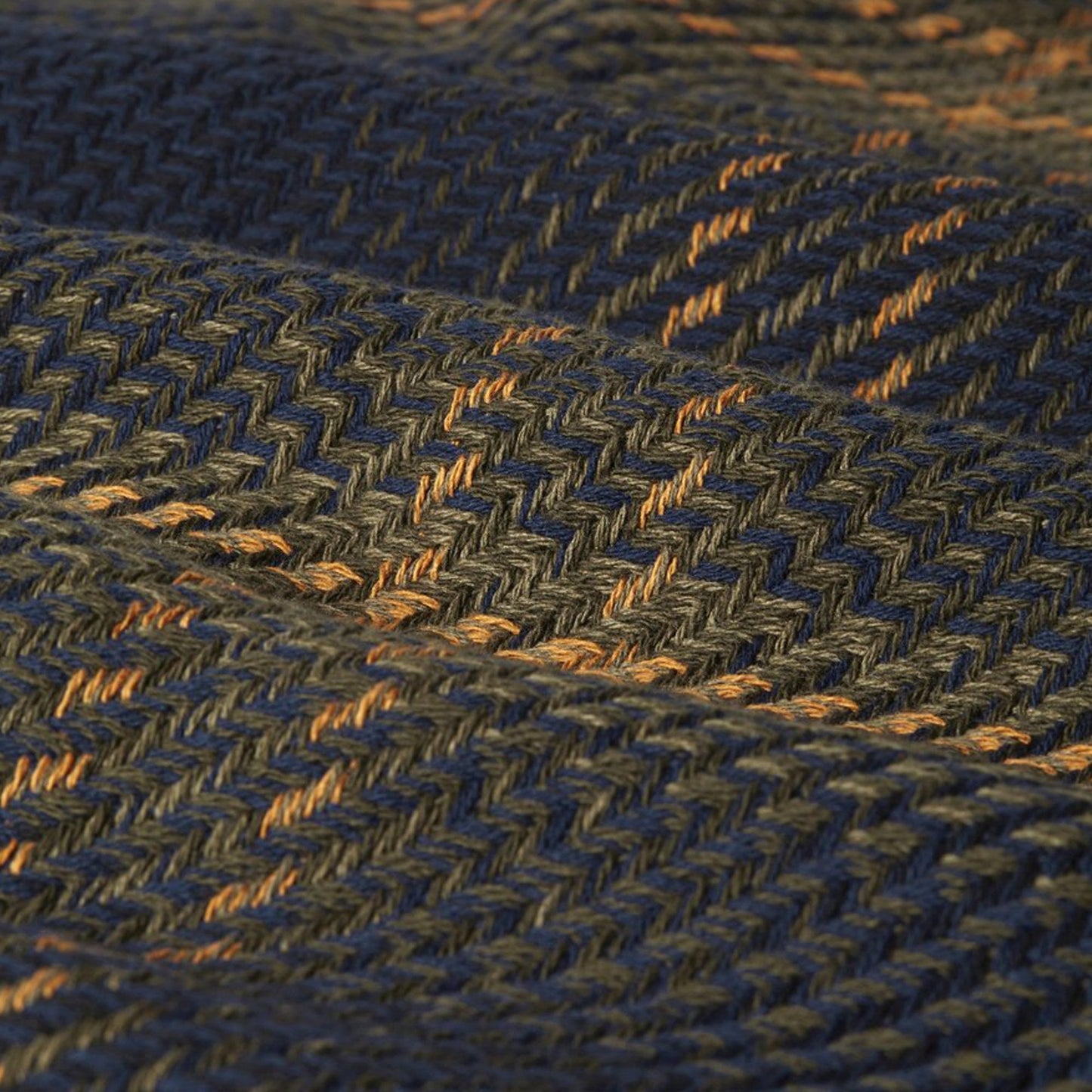 - Whiting - Windowpane Overshirt - Navy/Khaki