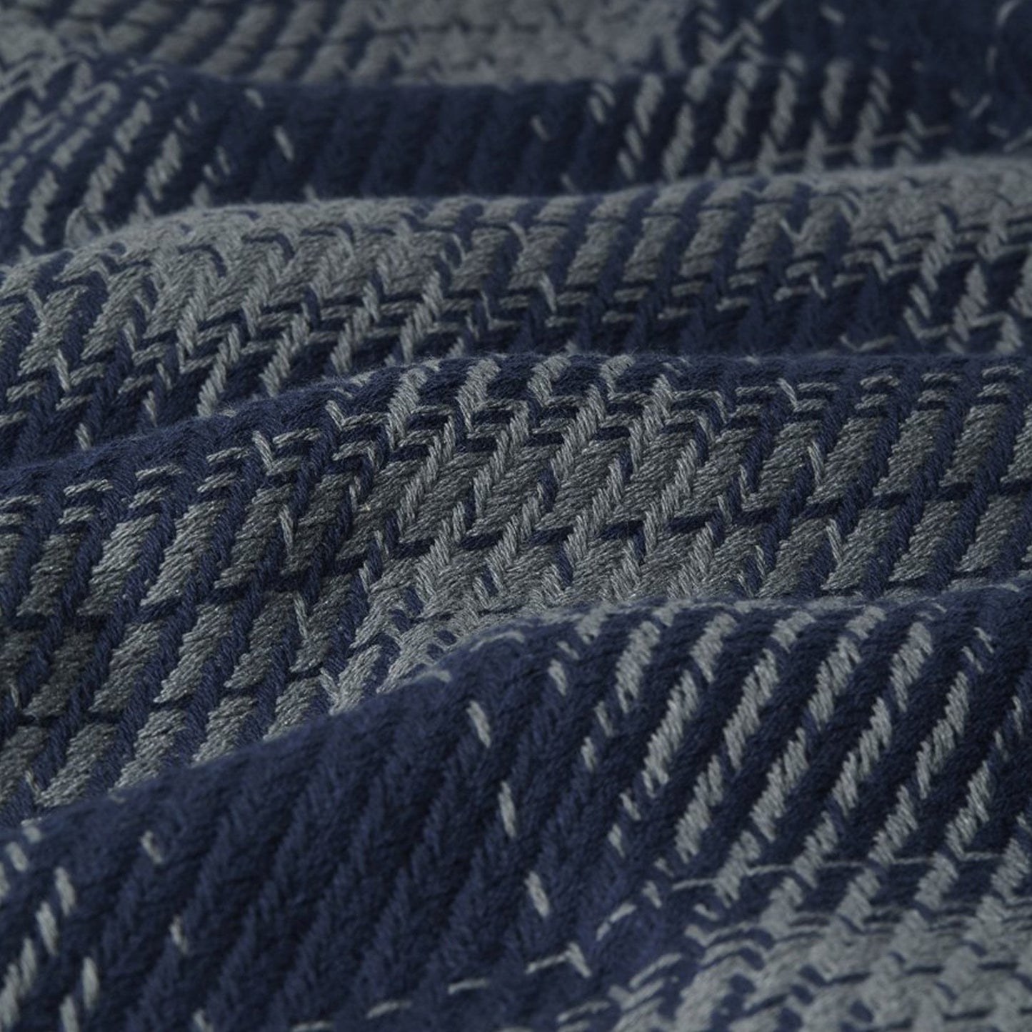 - Whiting - Plaid Check Overshirt - Navy/Grey