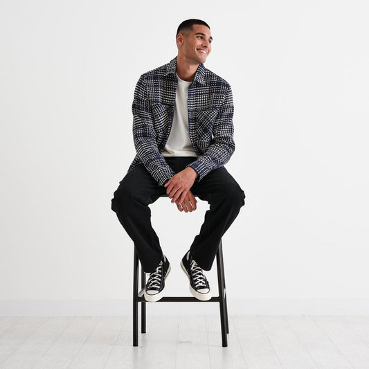 - Whiting - Weave Overshirt - Navy