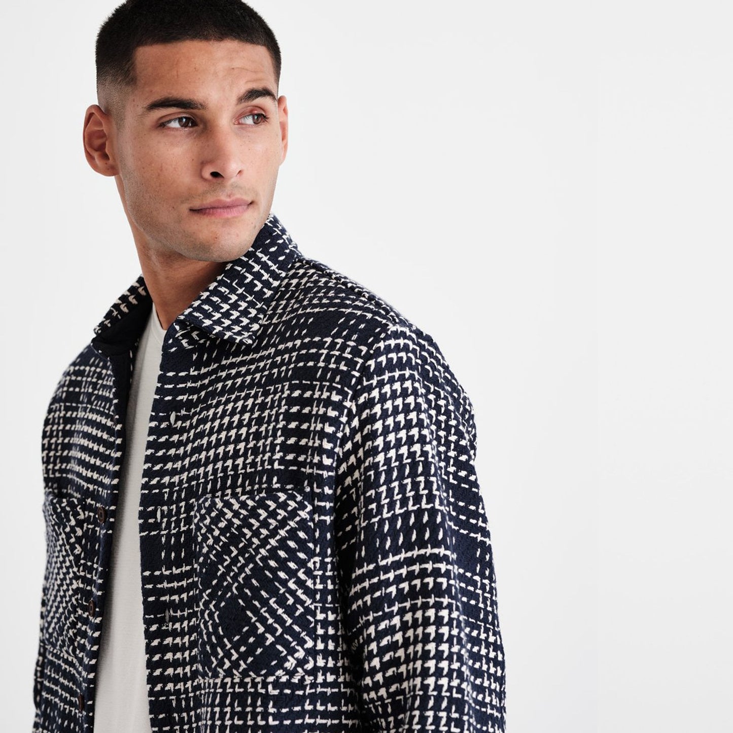 - Whiting - Weave Overshirt - Navy