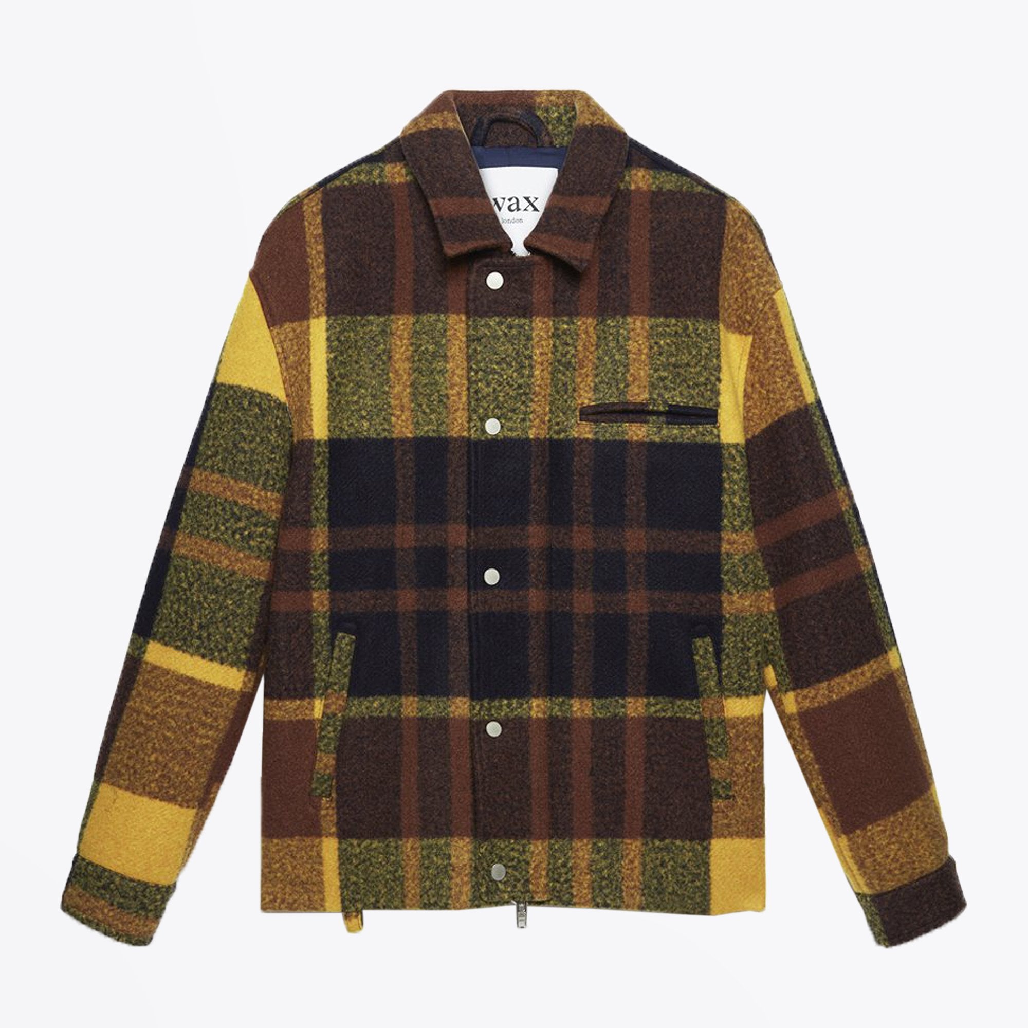 Wax London - Hybrid Check Bomber Jacket - Yellow – MR & MRS STITCH.COM