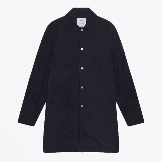 Navarino - Waxed Mac Coat - Navy