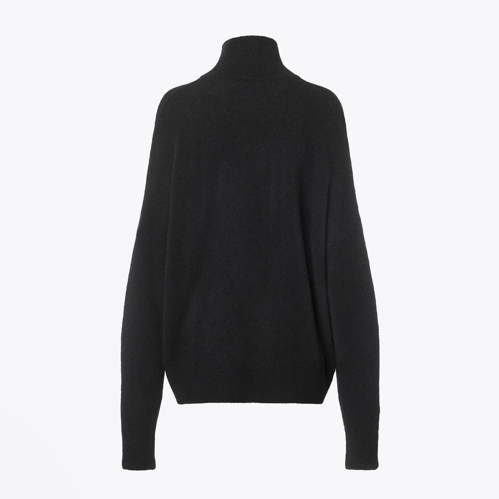 Samsoe Wool/Alpaca Blend Turtleneck Pullover - Black