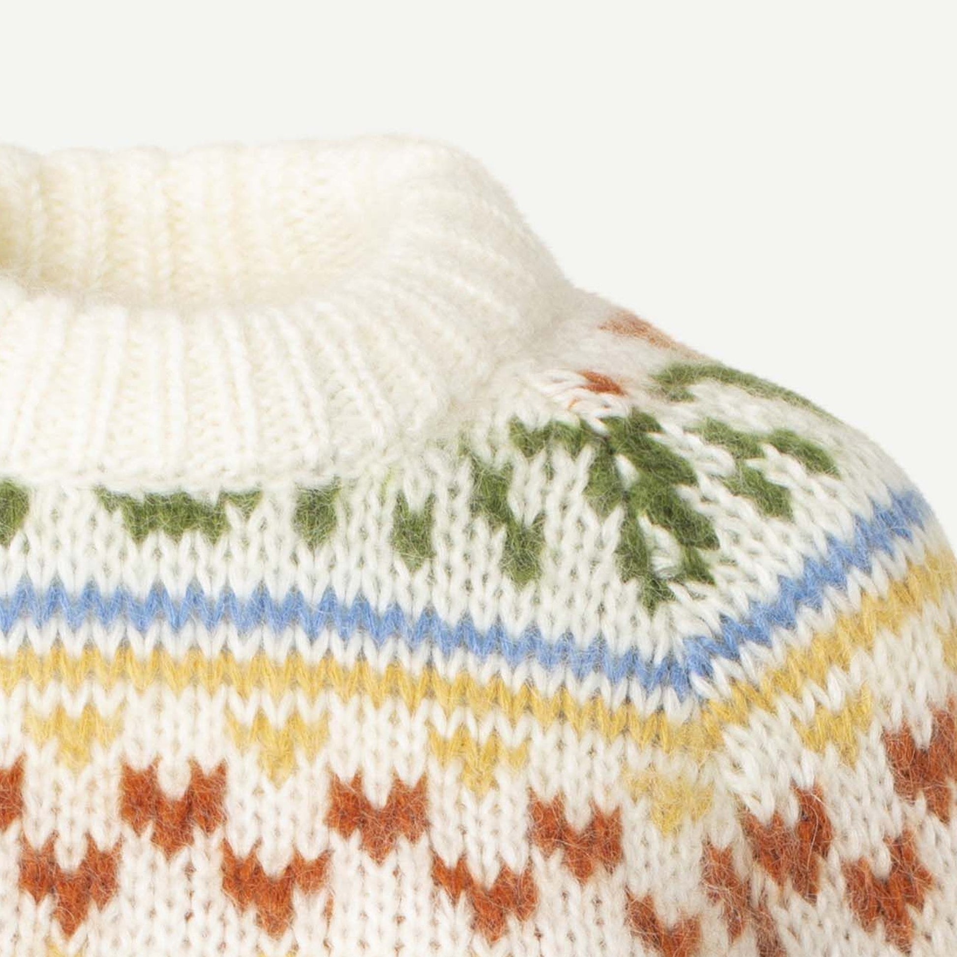 Samsoe Jacquard Pattern Pullover - Off White/Multi